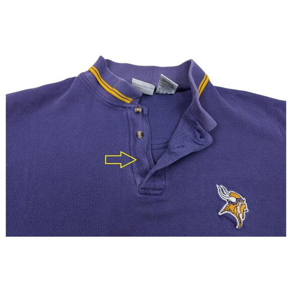 Vintage Minnesota Vikings NFL Polo Shirt Size XL *READ - Picture 5 of 11